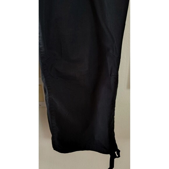 L-RL Lauren Active Cargo Pants Women's Size 16 Black Snap Closure & Pockets - Picture 6 of 16